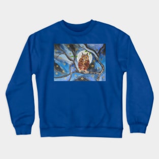 Owl in the Moonlight Crewneck Sweatshirt